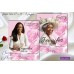 Pink Roses Funeral Program Obituary, Pink Sky Funeral Program Obituary Template,17x11,1-001f, (0-182)